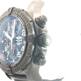 Pre-Owned Super Avenger Black Breitling Watch/ Black Rubber Strap/ Date