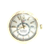 Pre-Owned Two Tone Sky dweller White Dial Rolex Watch
