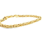 14k Yellow Gold Byzantine Bracelet 24.3 Gram