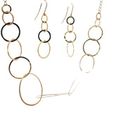 Pre-Owned 18k Yellow Gold Glow Tous Designer Necklace/ Ring Size 6.5 / Earrings Set