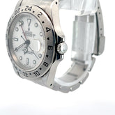 Pre-Owed Rolex Explorer /40mm/ White Dial / White Hour Markers/ Oyster Band / Year 1996/ Ref: 16570 / Serial # T208297