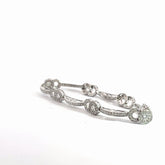 18k White Gold 2.00ct G SI1 Round Diamond Bracelet 7"inch