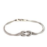 Pre-Owned John Hardy Love Knot Sterling Silver Bracelet 7"in