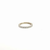 18k White Gold .75ct F VS2 Round Diamond Eternity Ring