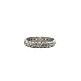 Platinum .50ct Round Single Cut SI1 Eternity Band