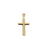 14k Yellow Gold Hollow Cross Pendant 1.3 gram