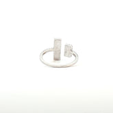 14k White Gold .55ct G VS2 Round Diamond Fashion Ring Size 9