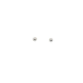 14k Yellow and White Gold 4mm Ball Stud Earrings