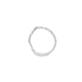 14K WHITE GOLD 5.60 GRAM CURB BRACELET