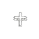 14k White  Gold .80ct G VS2 Round Diamond Fashion Ring