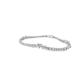 18K White Gold 6.85ct G VS2 Pear Shape, Marquise Shape and Round Diamond Tennis Bracelet