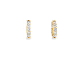 14K YELLOW GOLD .50CT G SI1 ROUND DIAMOND HUGGIES