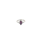 14k White Gold 1.90ct Marquise Shaped Center Ruby and .50ct  F VS2 Trillion Diamond Ring Certified by GIA# 5181593221