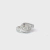 14K WHITE GOLD 1.50CT F SI2 PAST, PRESENT AND FUTURE ROUND AND CHANNEL SET BAGUETTE RING