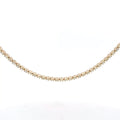 14k Yellow Gold 5.00ct G VS2 Round Diamond Tennis Necklace 16" inch