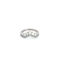 14k White Gold 1.00ct G VS2 Multi Shape Diamond (Pear, Emerald, Round, Princess Cut) Tiara Ring