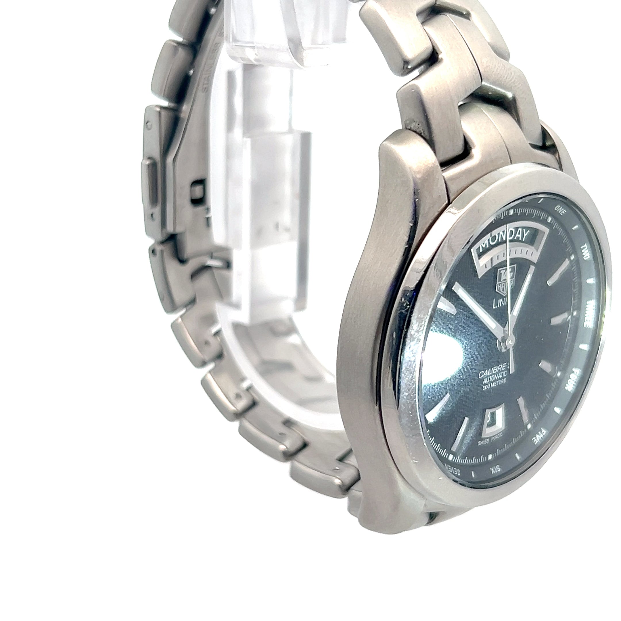 Pre-Owned Tag Heuer/ Black Dial/ Link Calibre 5/ Automatic /Stainless Steel/ 42mm/ Year 2010