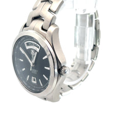 Pre-Owned Tag Heuer/ Black Dial/ Link Calibre 5/ Automatic /Stainless Steel/ 42mm/ Year 2010