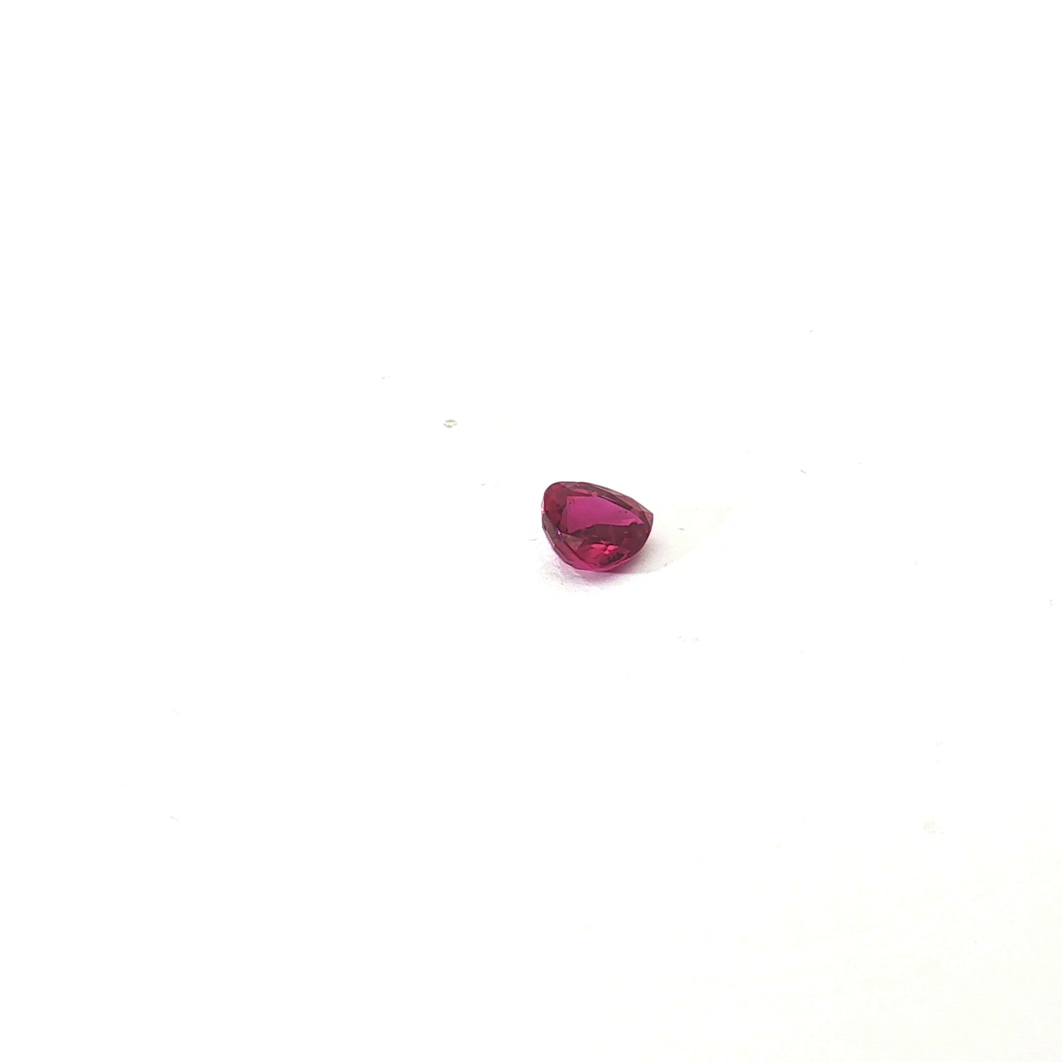 2.31ct Pear Shaped Ruby Certified BY GIA # 2235621112