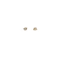 14K WHITE GOLD .35CT F VS2 BAGUETTE SHAPED DIAMOND EARRINGS