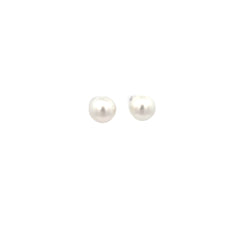 18K White Gold Natural Salt Water South Sea Pearl Studs 13mm