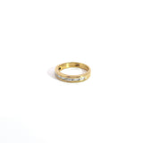 18k Yellow Gold .75ct E VS2 Baguette Diamond Wedding Band