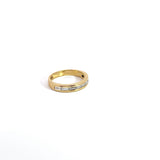 18k Yellow Gold .75ct E VS2 Baguette Diamond Wedding Band