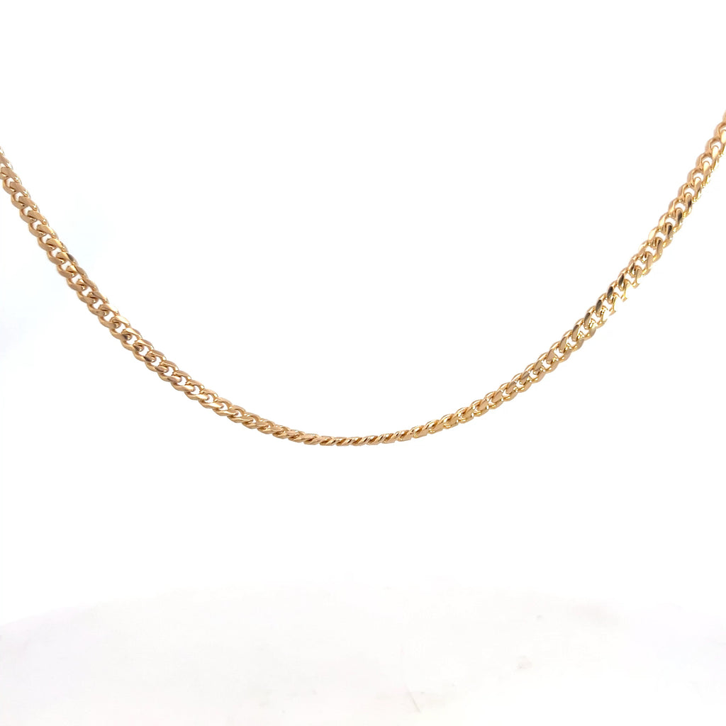 14k Yellow Gold 20.9 gram Micro Cuban Chain 24"inch 3mm