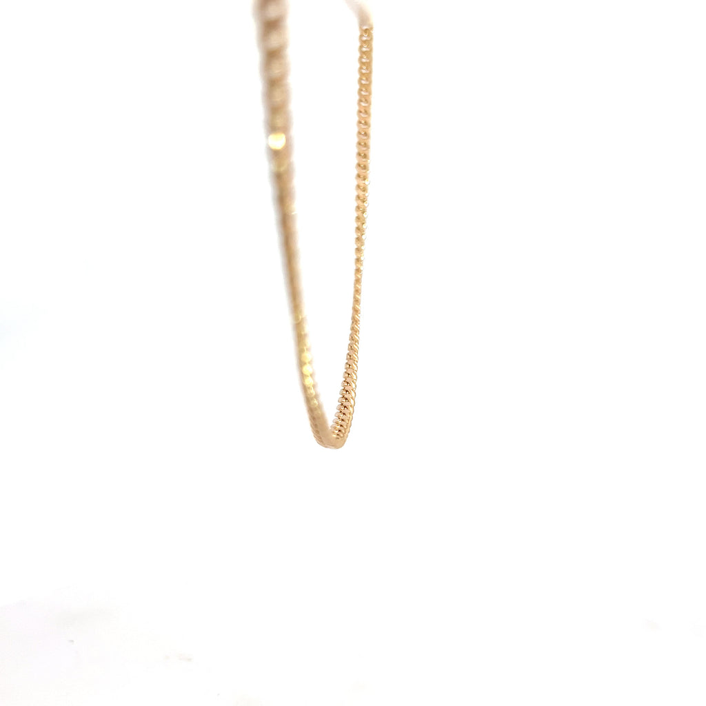 14k Yellow Gold 20.9 gram Micro Cuban Chain 24"inch 3mm