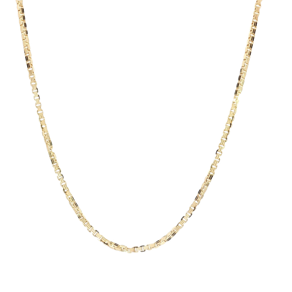 14k Yellow Gold Box Chain 10.3gram 22"inch