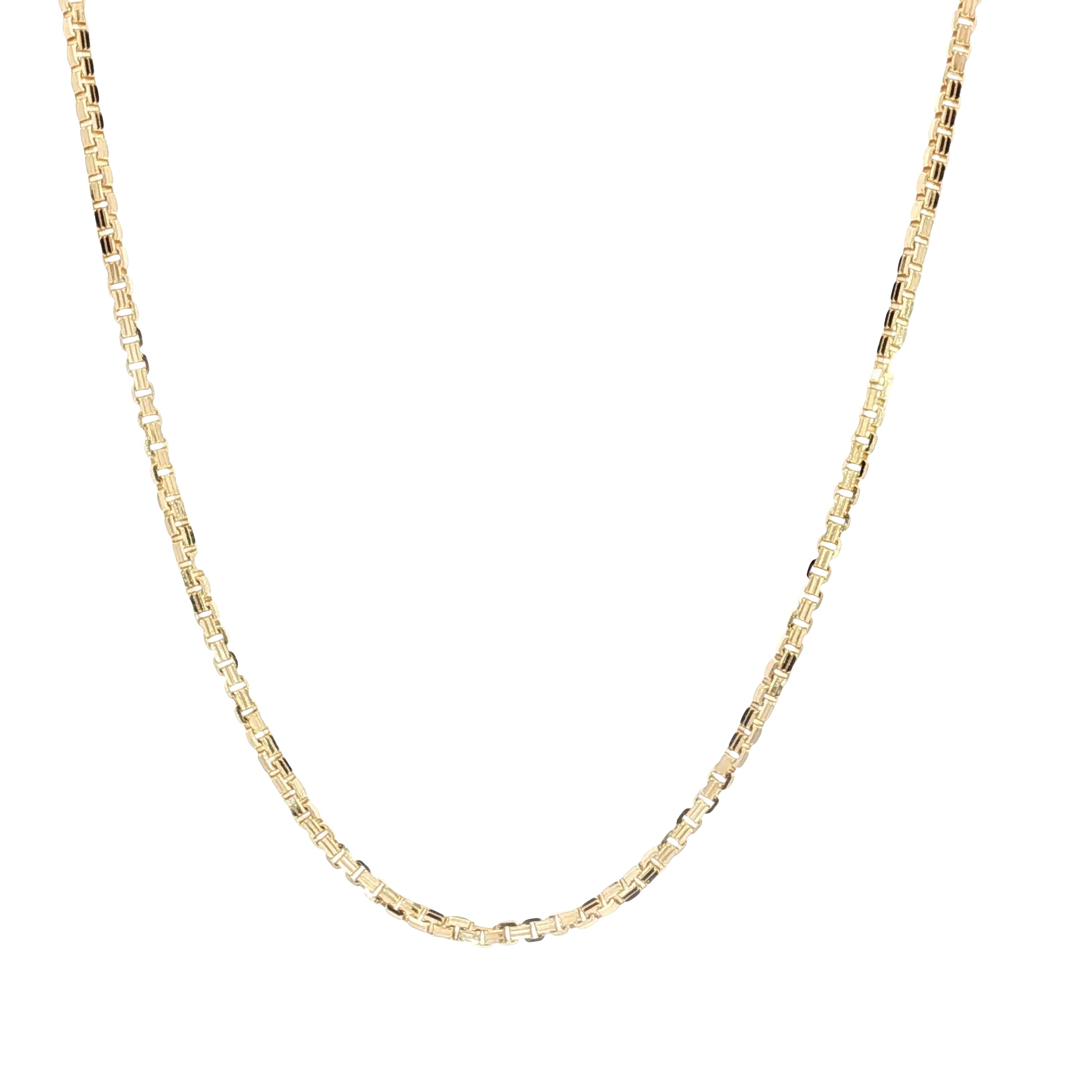 14k Yellow Gold Box Chain 10.3gram 22"inch