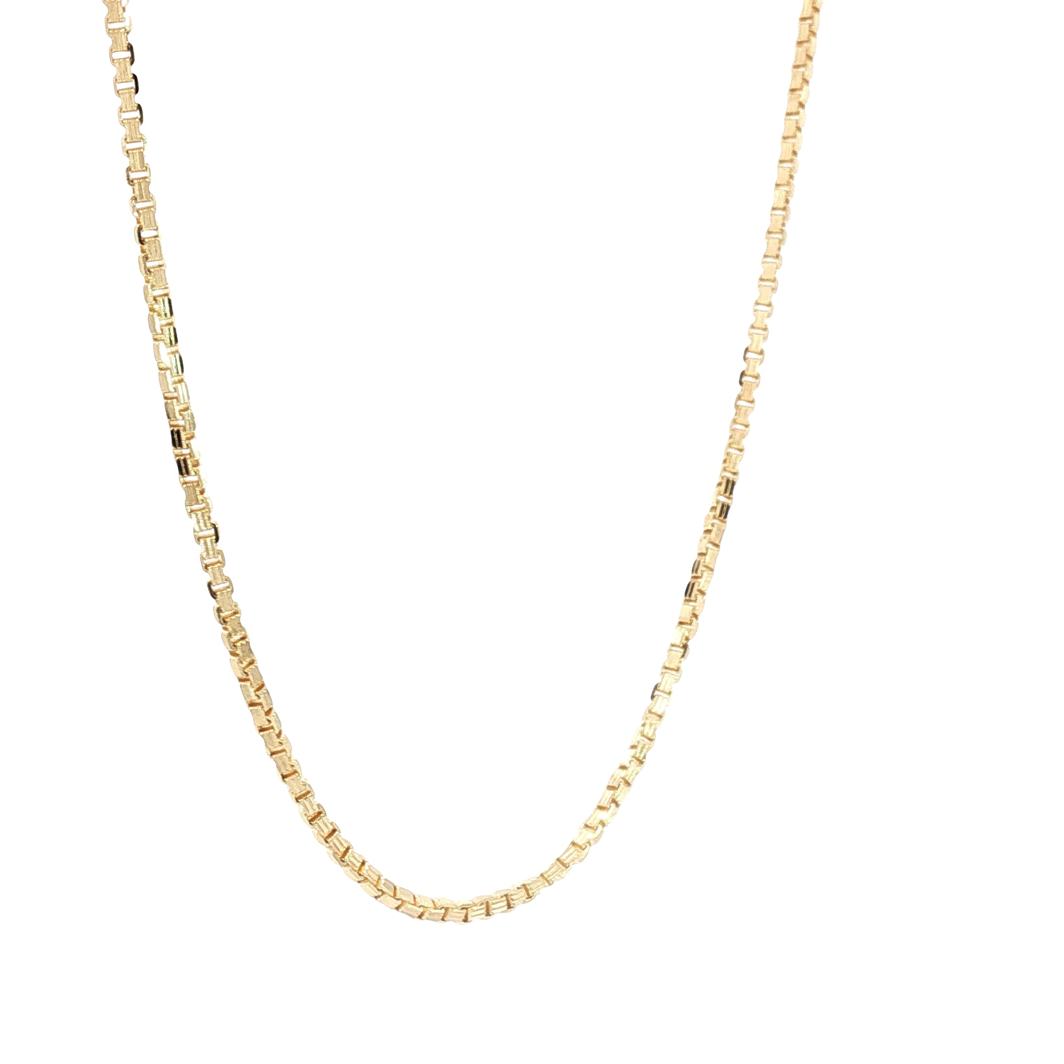14k Yellow Gold Box Chain 10.3gram 22"inch