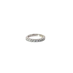14k white gold .85cts G VS2 Round diamond wedding ring Size 6