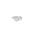 18k White Gold .80ct G VS2 Pear Shape Diamond /.40ct G SI1 Round Diamond Engagement Ring