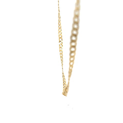 14k Yellow Gold 12.2 Gram Open Curb Chain 4mm 24" inch