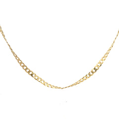 14k Yellow Gold 12.2 Gram Open Curb Chain 4mm 24" inch