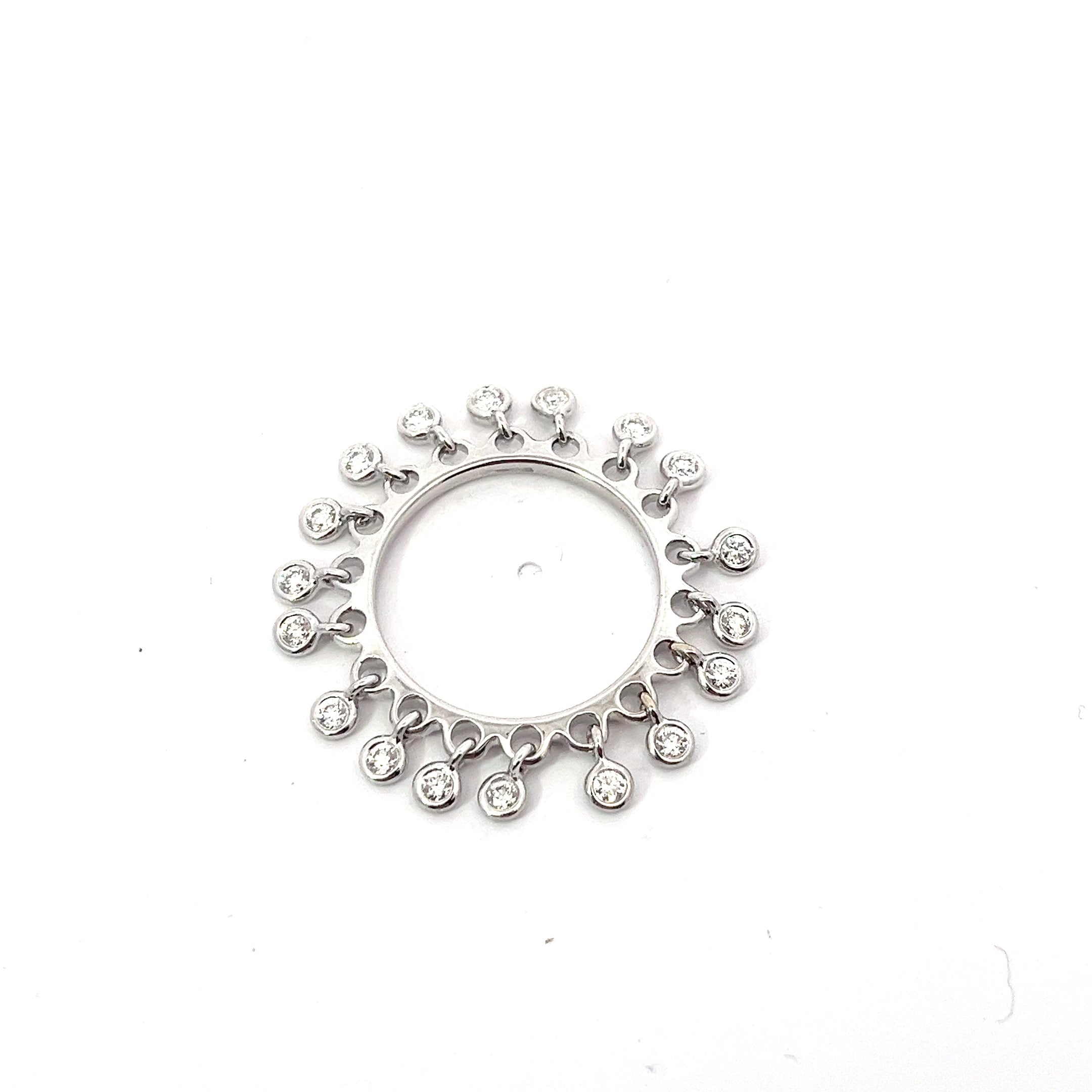 18k White Gold .50ct E VS2 Dancing Diamond Eternity Ring
