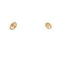 14k Yellow Gold Puffed Gucci Stud Earrings .08 gram