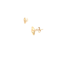 14k Yellow Gold Puffed Gucci Stud Earrings .08 gram
