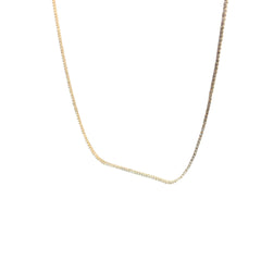 14K YELLOW GOLD 4CT G SI1 VS2 ROUND DIAMOND TENNIS NECKLACE 2 MM