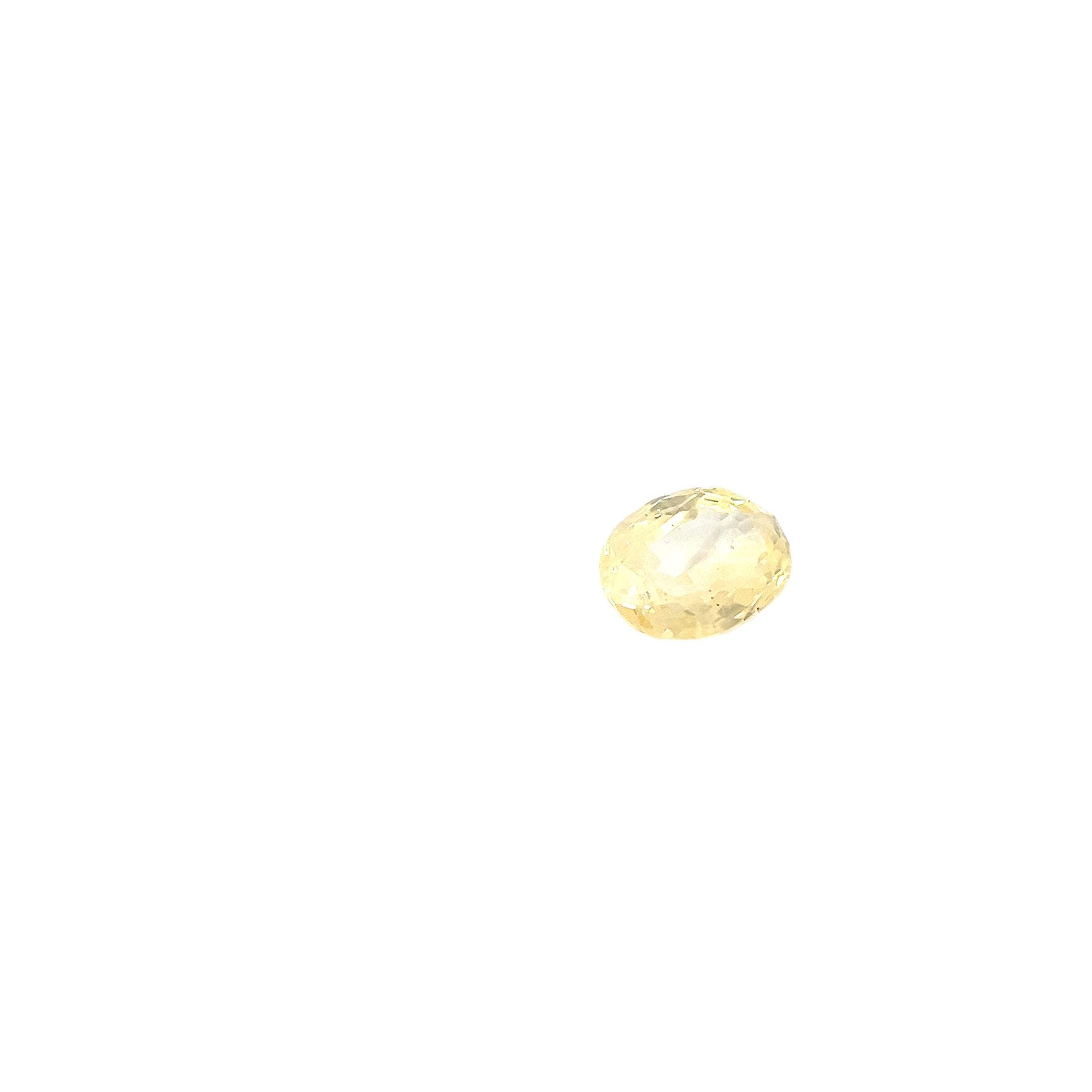 9.97CT YELLOW NATURAL SAPPHIRE TRANSPARENT OVAL GIA