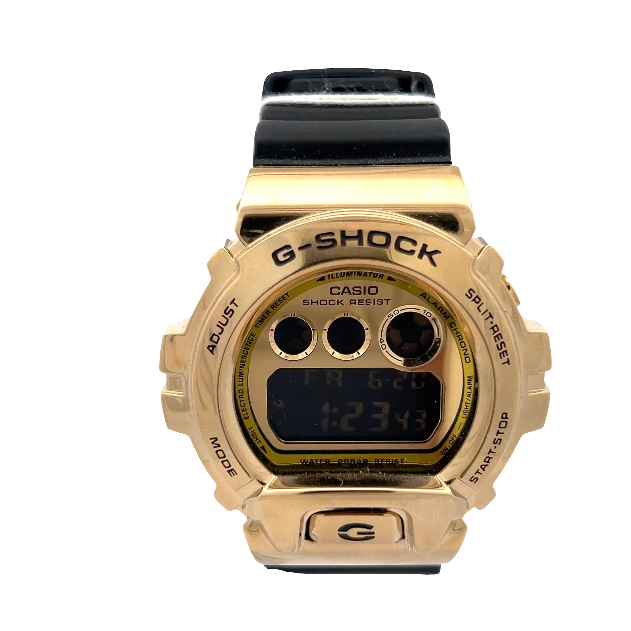 GS RSN GLD CASE/BLK STRAP