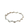 14k White Gold 2.00ct G SI1 Round Diamond Wave Diamond Bracelet 11.3 gram