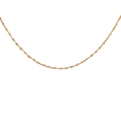 14k Yellow Gold 1.03ct G VS2 Round Diamonds By the Yard Necklace