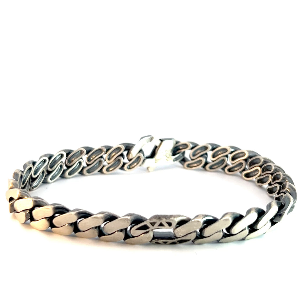 Sterling Silver 35.0 gram Cuban  Link Men Bracelet