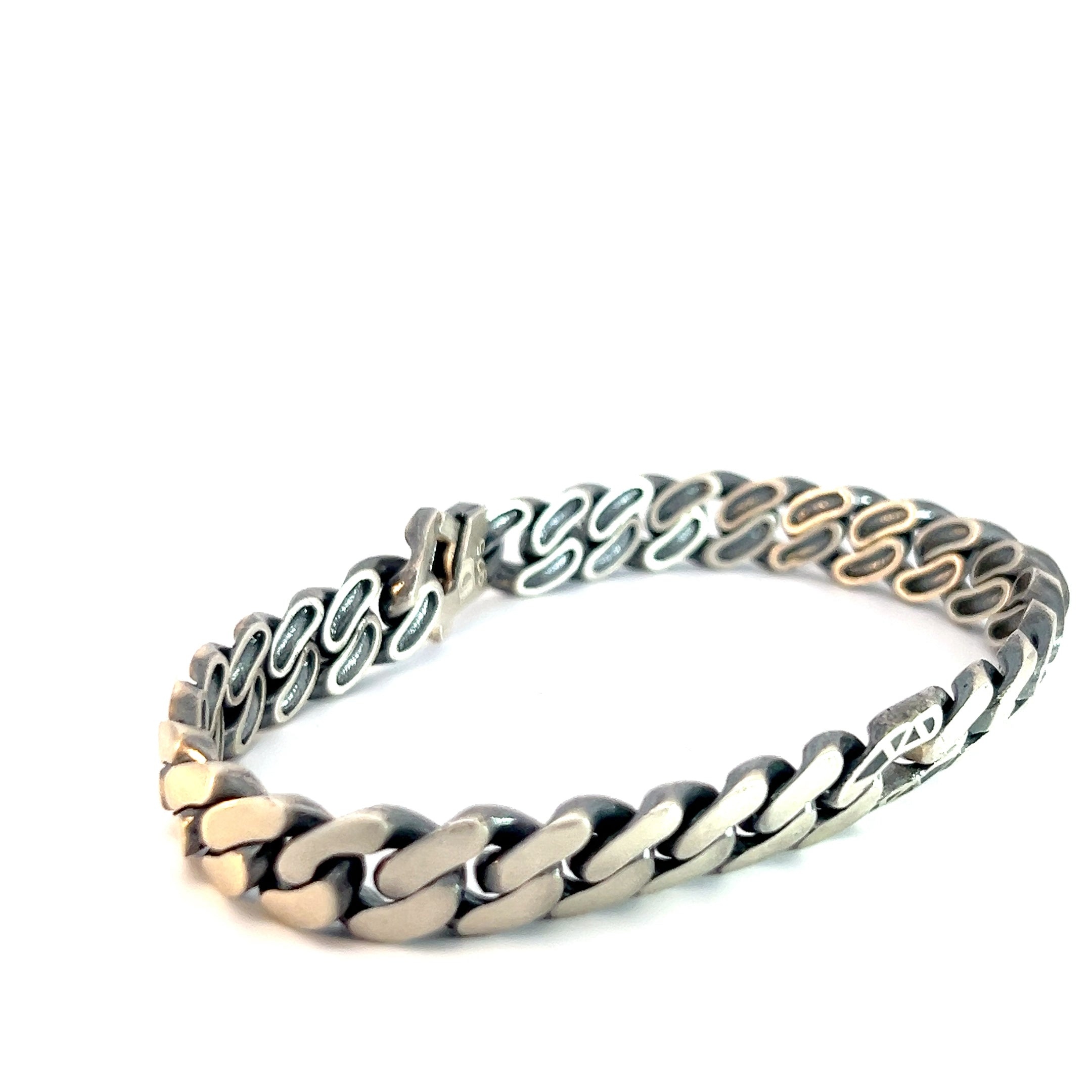 Sterling Silver 35.0 gram Cuban  Link Men Bracelet