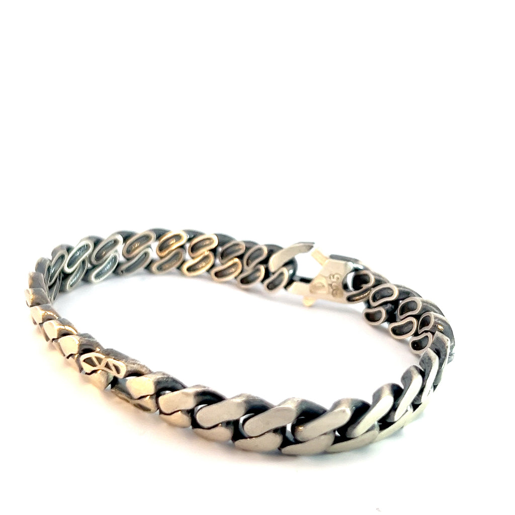 Sterling Silver 35.0 gram Cuban  Link Men Bracelet