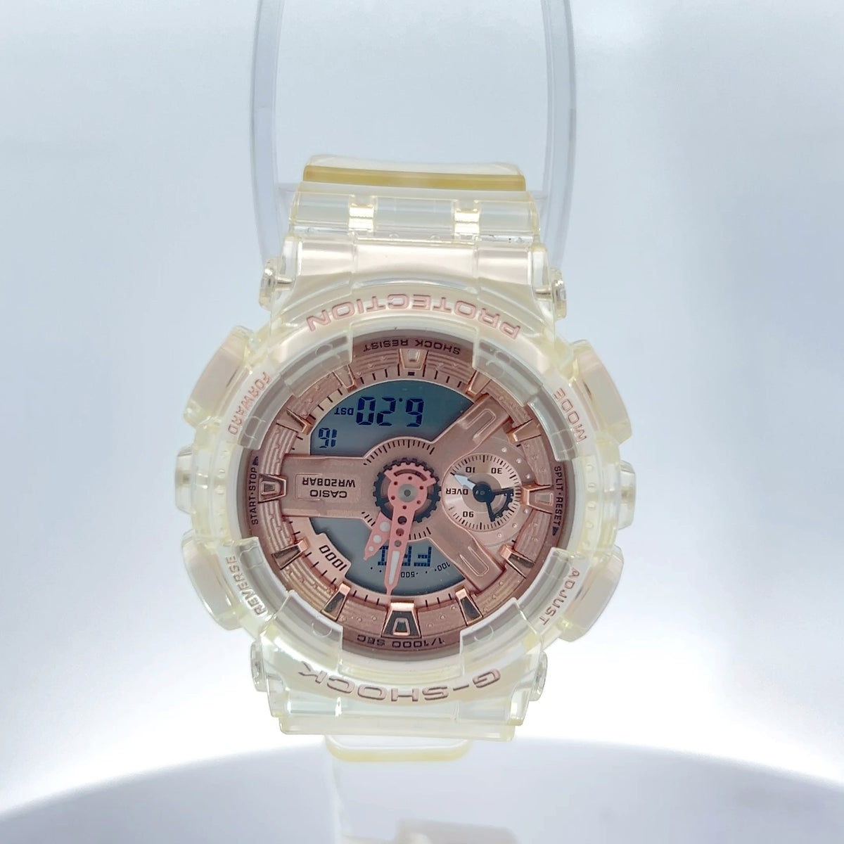 Casio Watch Clear Pink Case SPT