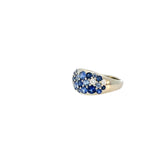 Ladies 18k white gold Blue Sapphire ring
