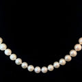 Natural Japanese Akoya Pearl 7.5mm Bracelet/ Necklace combo White Pink Luster Necklace 24"inch